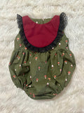 2t bubble romper with snaps RTS